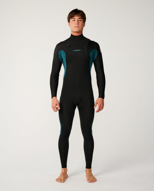Rip Curl Mens Dawn Patrol 3/2 Chest Zip Wetsuit in Green