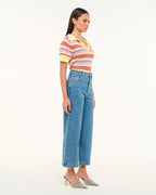 Abrand Jeans 94 Wide Crop Maya Clean in MAYA BLUE
