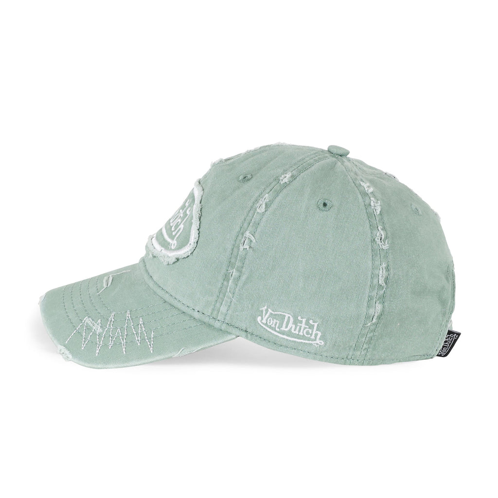Von Dutch Chain Stitch Sage Dad Cap in sage