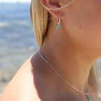 MiKi Jewellery Tallulah Chalcedony Silver Drops in Default Title