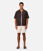 Industrie The Marbella Short Sleeve Shirt - Umber  in UMBER