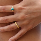 MiKi Jewellery Ember Gold Ring in Single