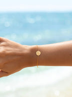 Malakai The Label Sand Dollar Bracelet in 18k Gold in Default Title
