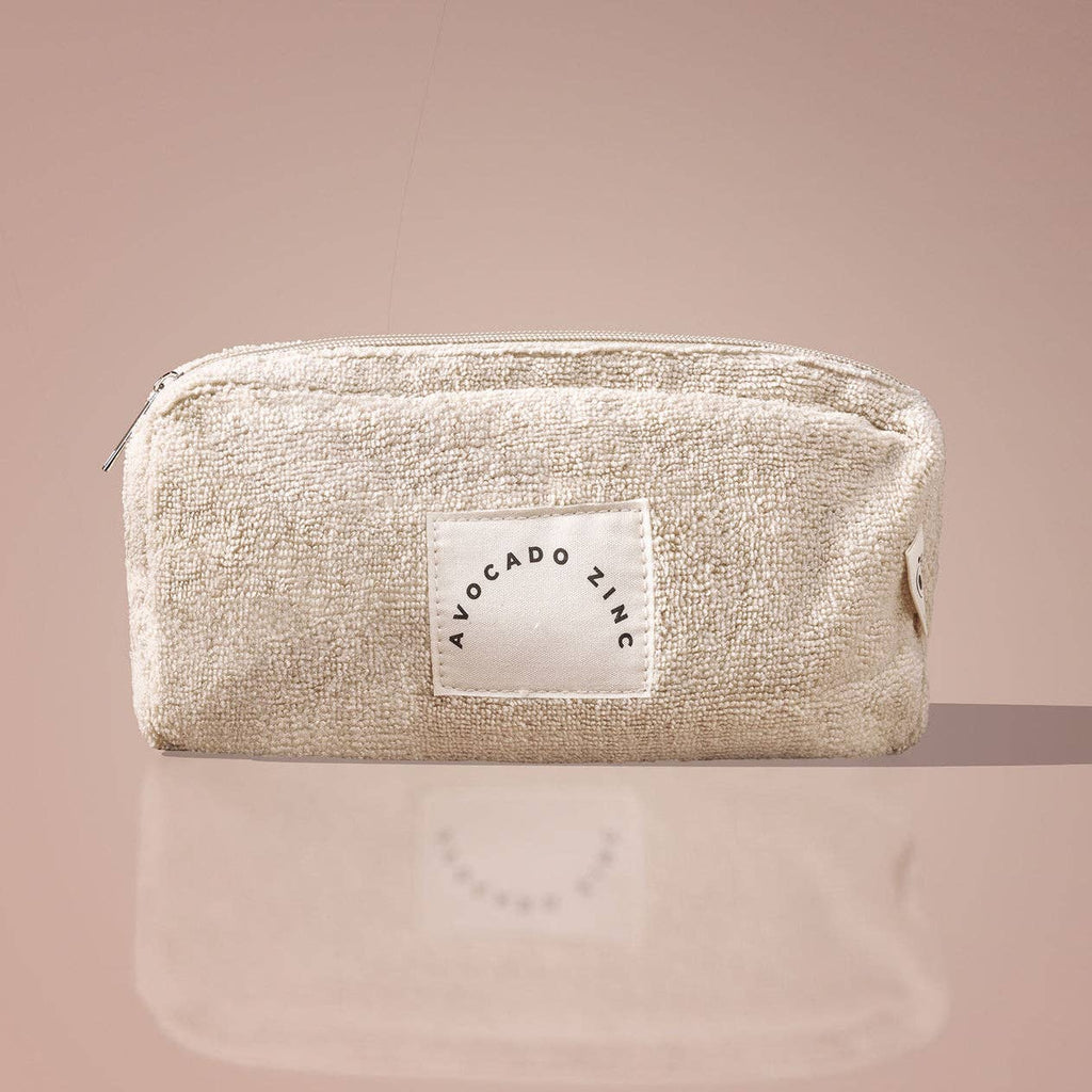Avocado Zinc Latte Terry Towelling Pouch in Single