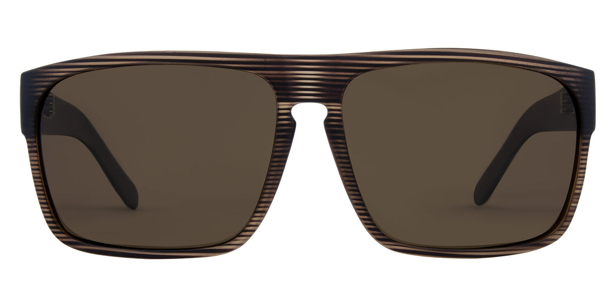Carve Vendetta - Matte Brown Translucent Streak Frame Brown Polarized Lens in Single