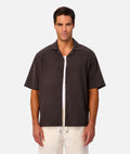 Industrie The Marbella Short Sleeve Shirt - Umber  in UMBER