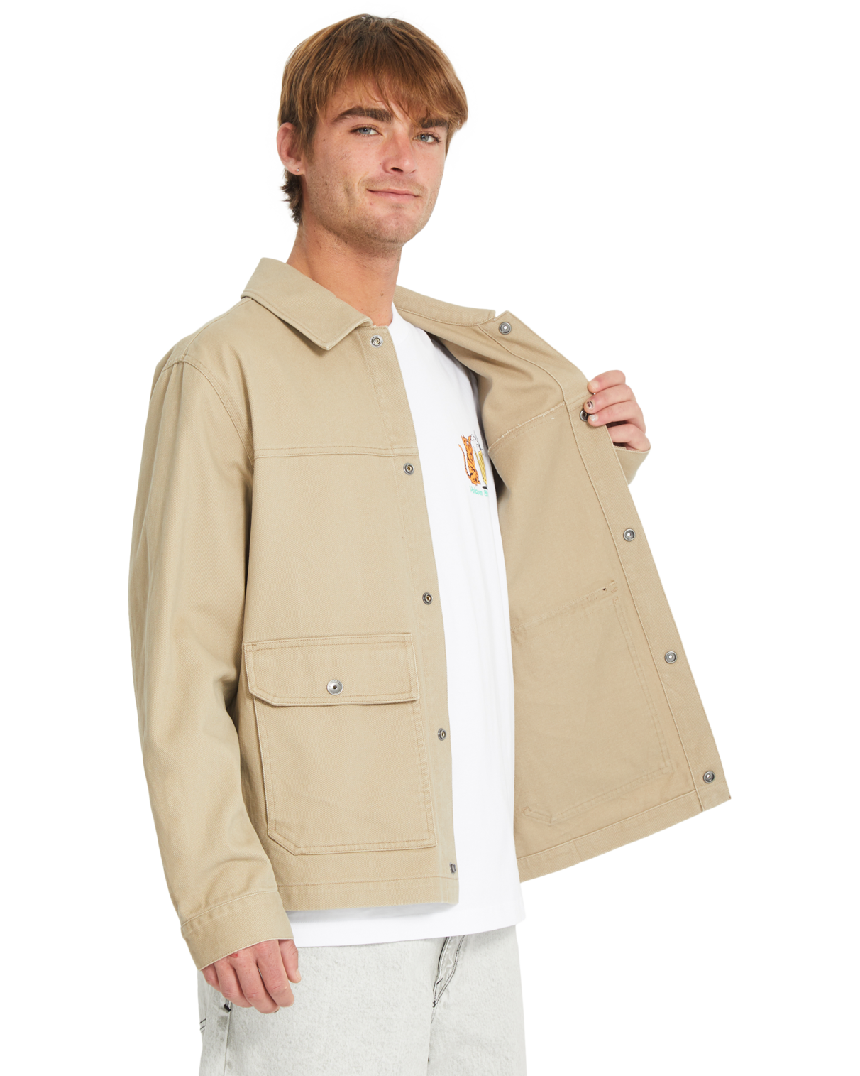 Volcom Barton Jacket in KHAKI