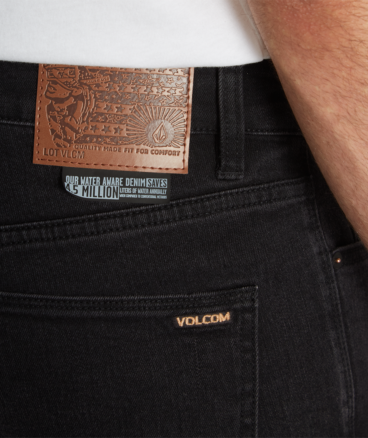 Volcom Vorta Denim in BLACK OUT