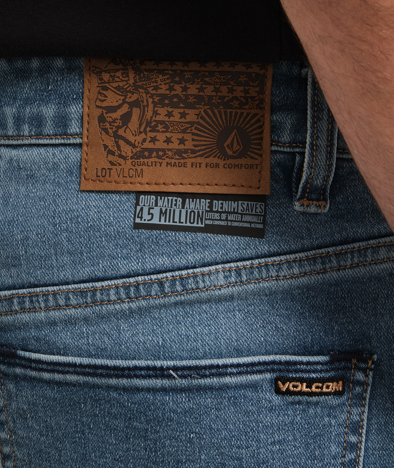 Volcom Solver Denim in OLD TOWN INDIGO