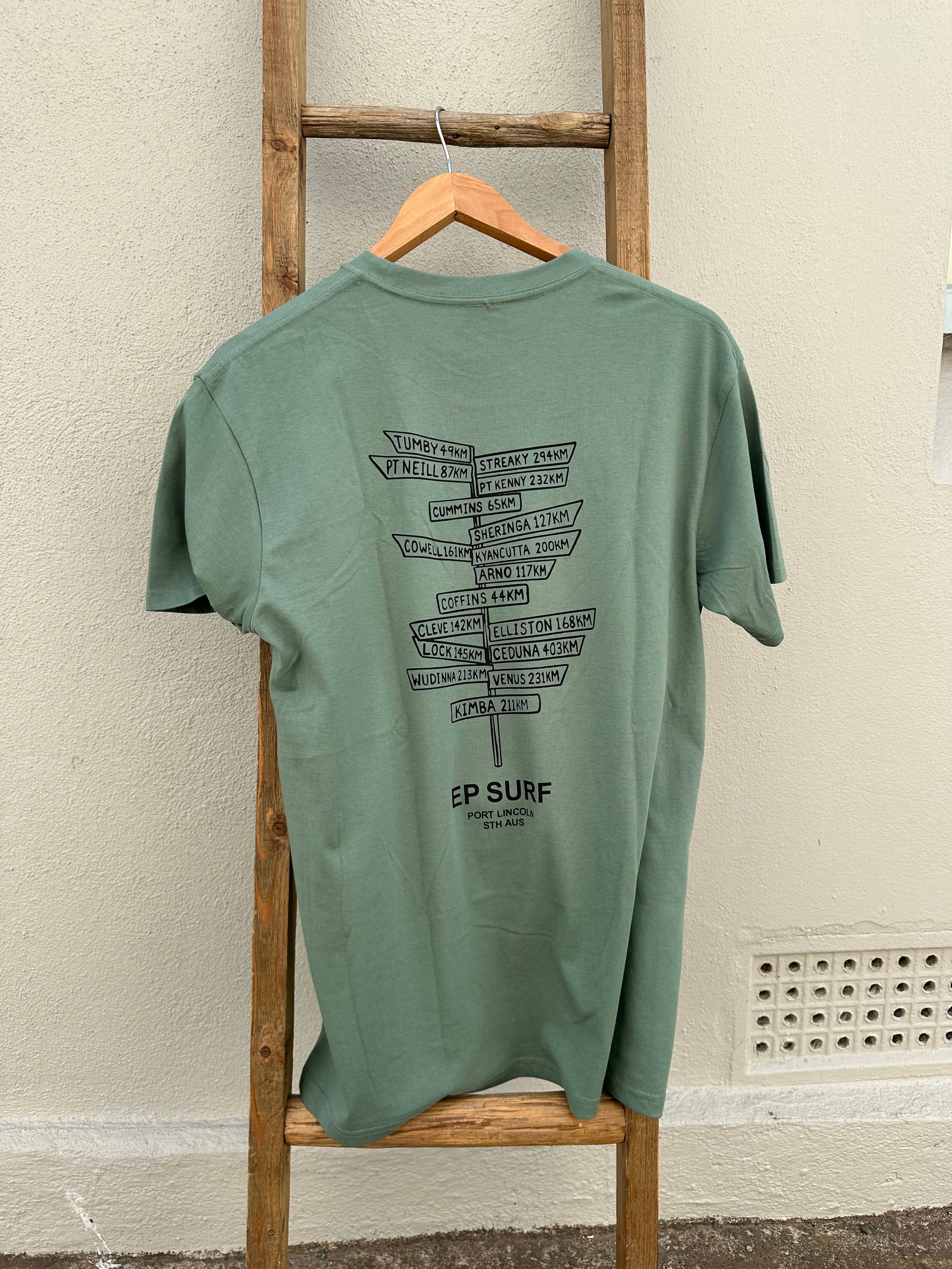 EP SURF Mens Signs Tee 2.0 - Sage