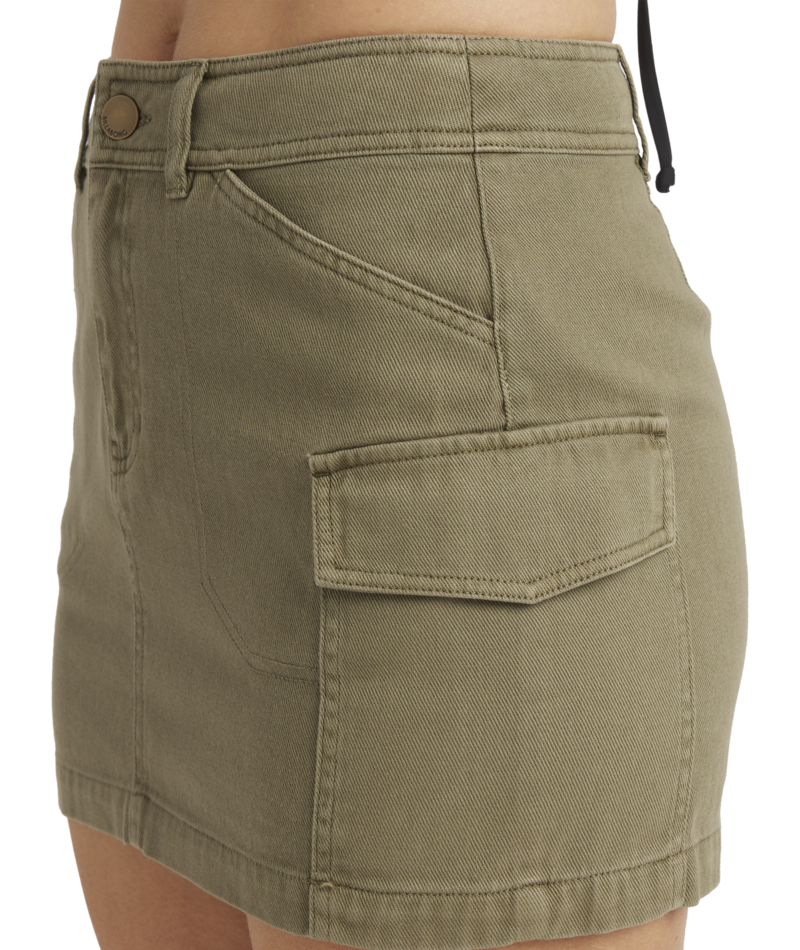 Billabong Hilary Cargo Skirt in CANTEEN
