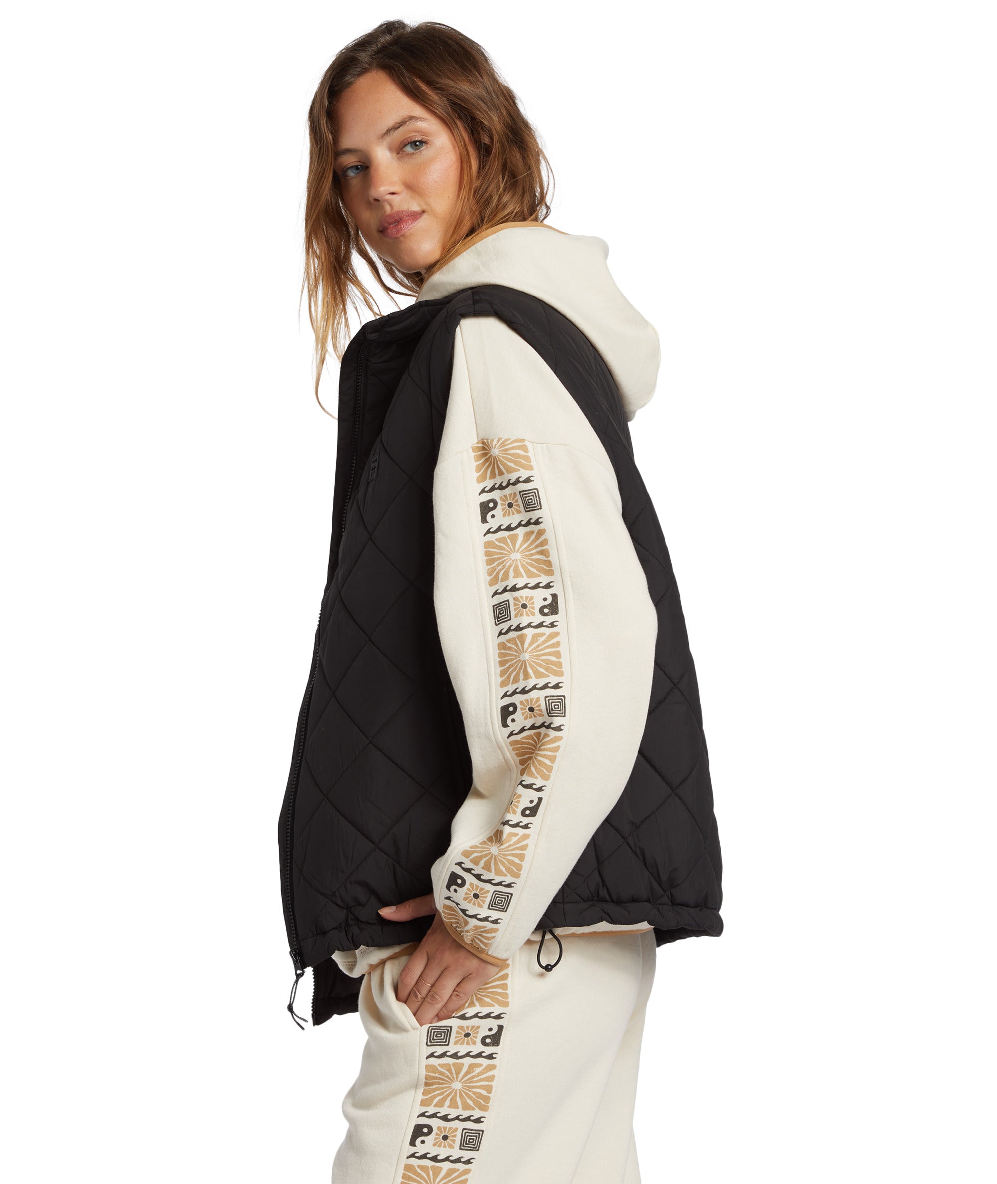 Billabong Transport Puffer Vest in BLACK