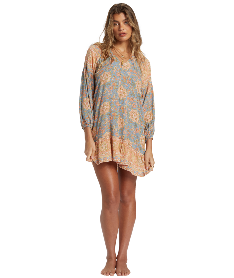 Billabong Shes A Dreamer Dress in Western Sky