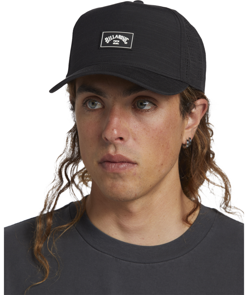 Billabong Crossfire Snapback in BLACK SLUB