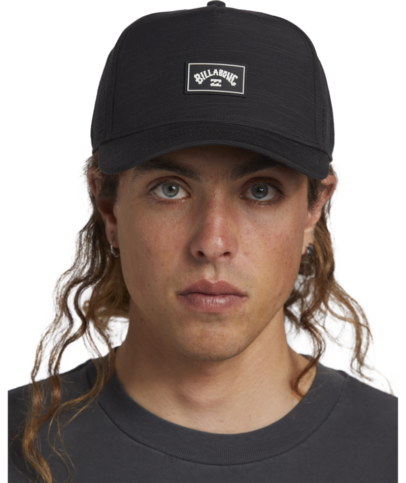 Billabong Crossfire Snapback in BLACK SLUB