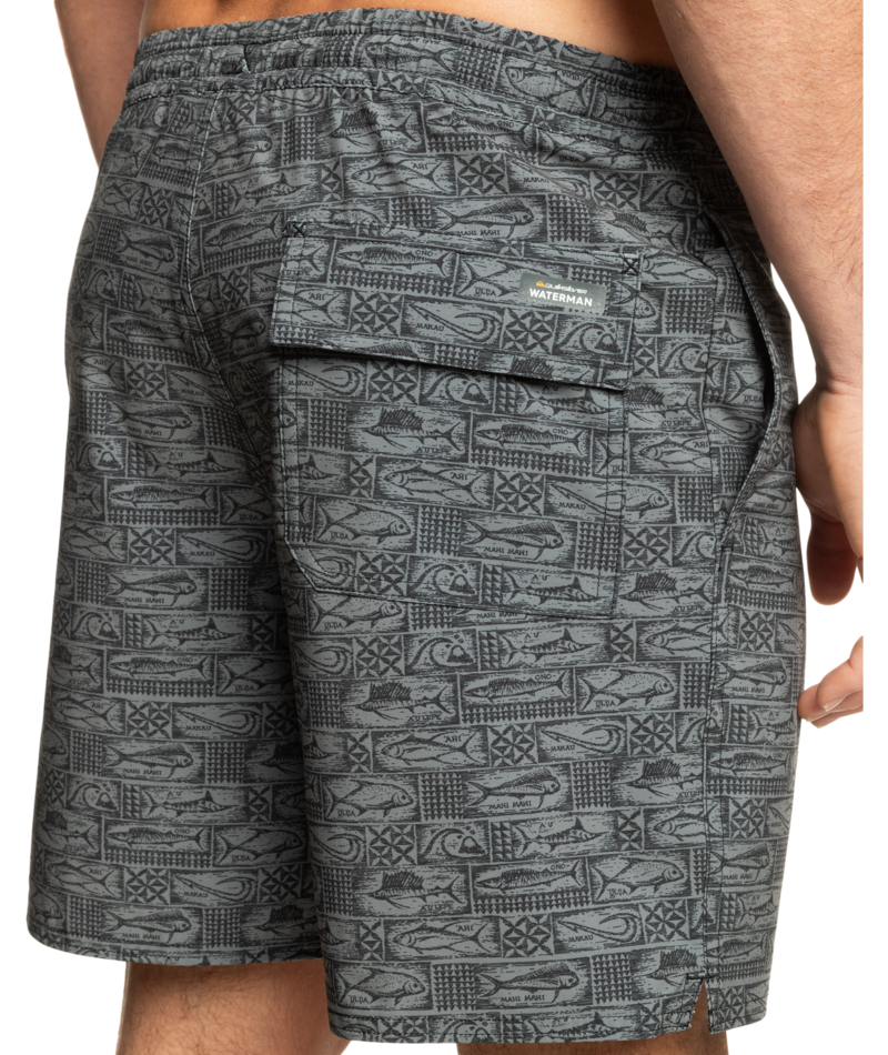 Quiksilver Hana Bay Volley 17 in BLACK
