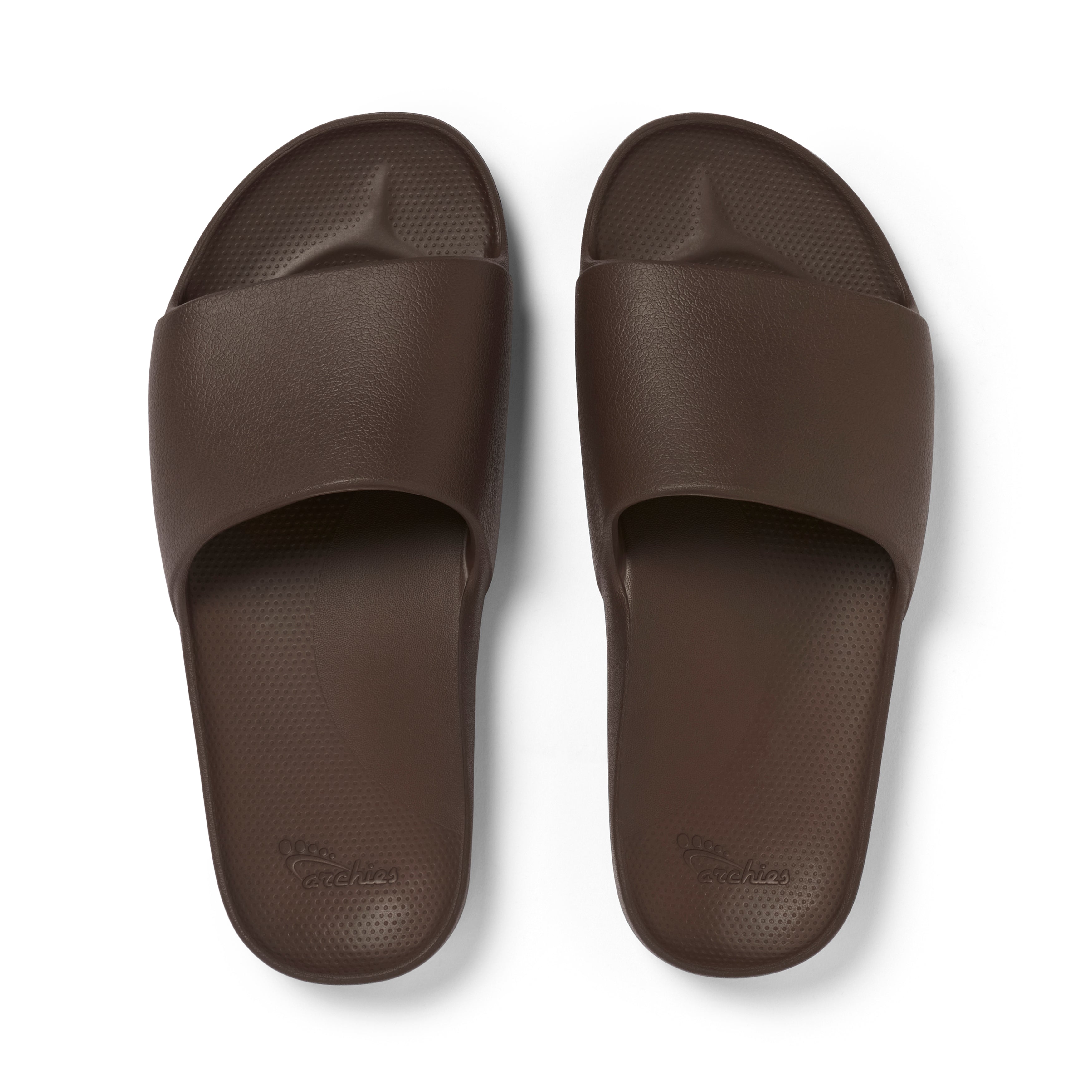 Archies Footwear Arch Support Slides - Classic - Brown in Single