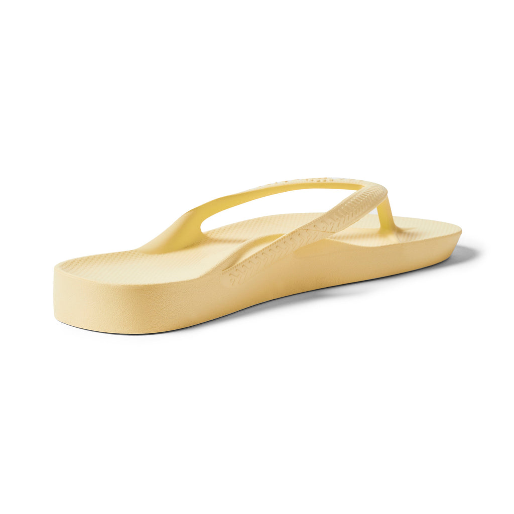 Archies Footwear Arch Support Thongs - Classic - Lemon in Single