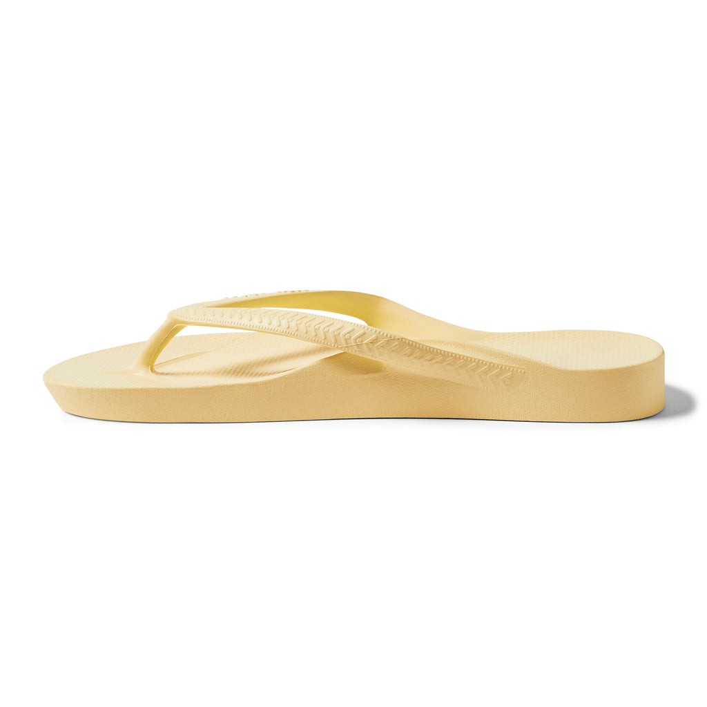 Archies Footwear Arch Support Thongs - Classic - Lemon in Single