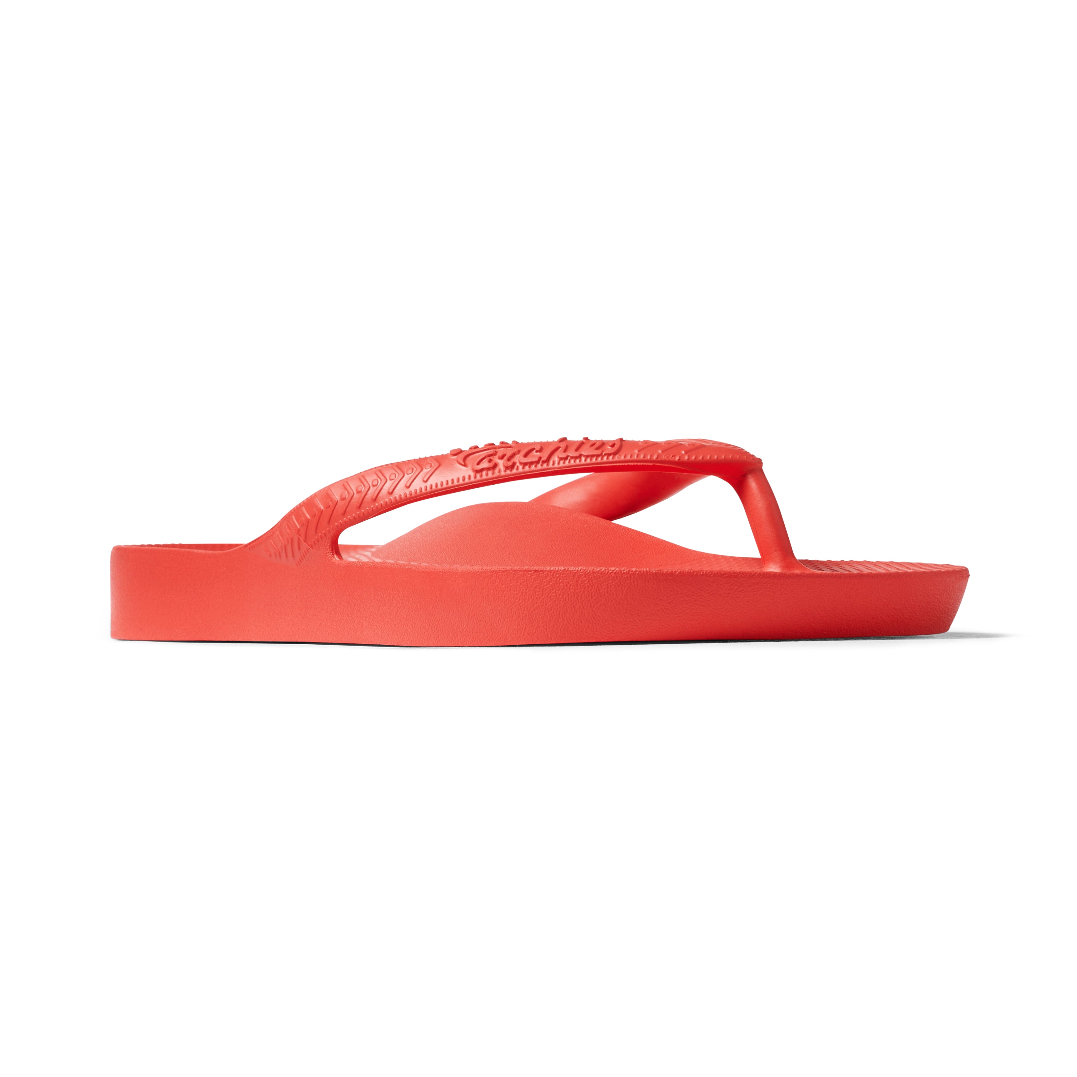 Archies Footwear Arch Support Thongs - Classic - Coral in Single
