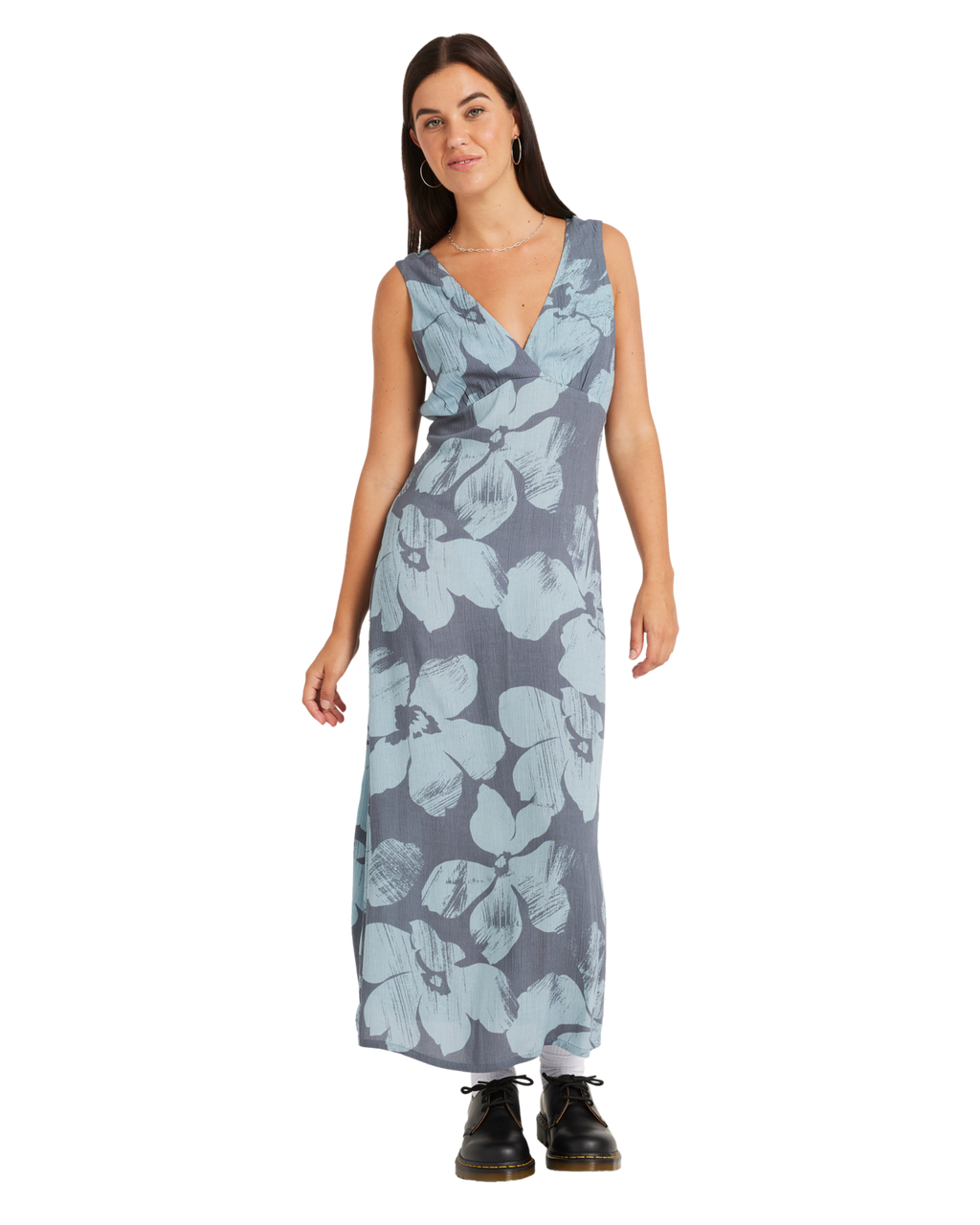 Volcom Grumpy Sunshine Dress in BLUE SAPPHIRE