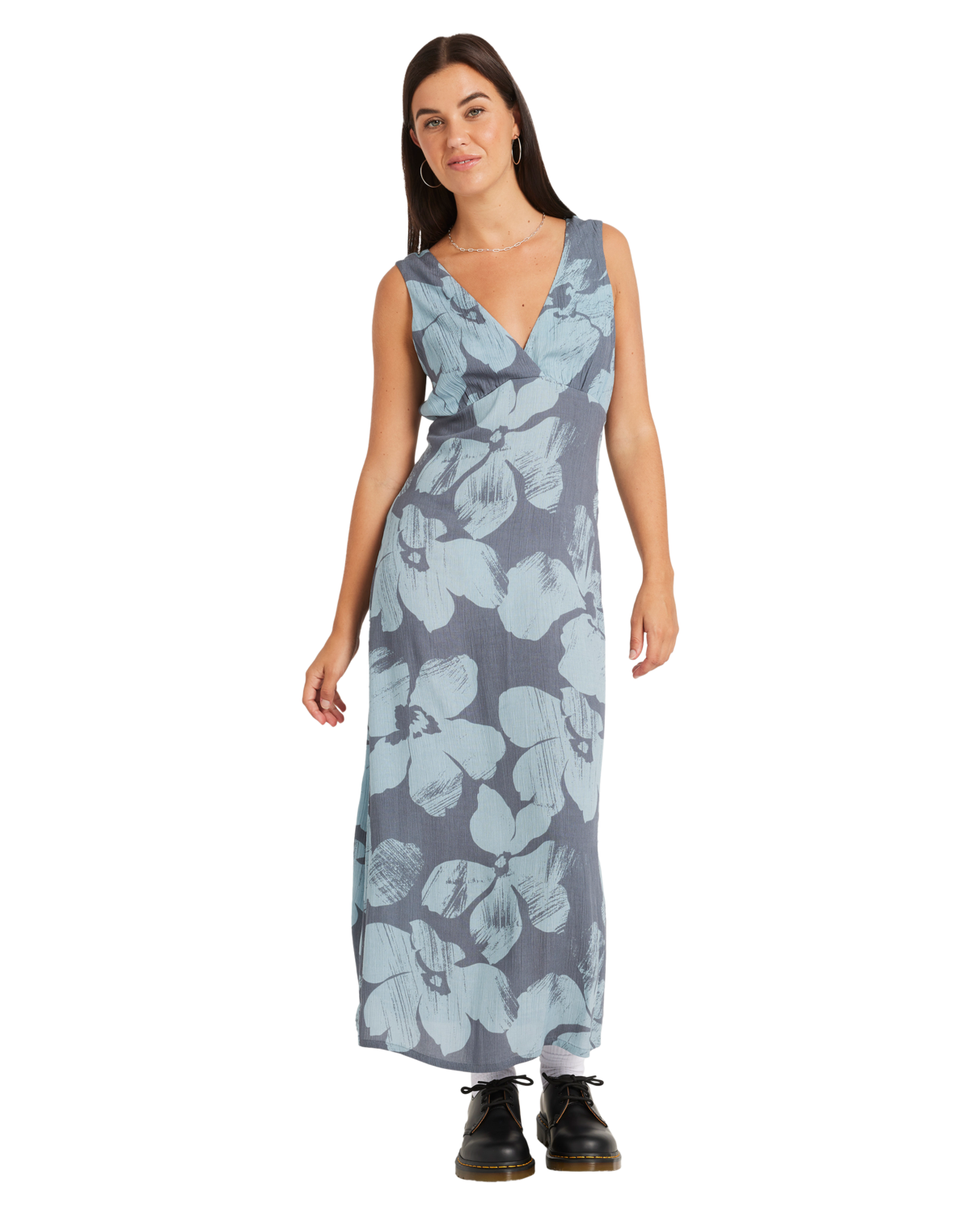 Volcom Grumpy Sunshine Dress in BLUE SAPPHIRE