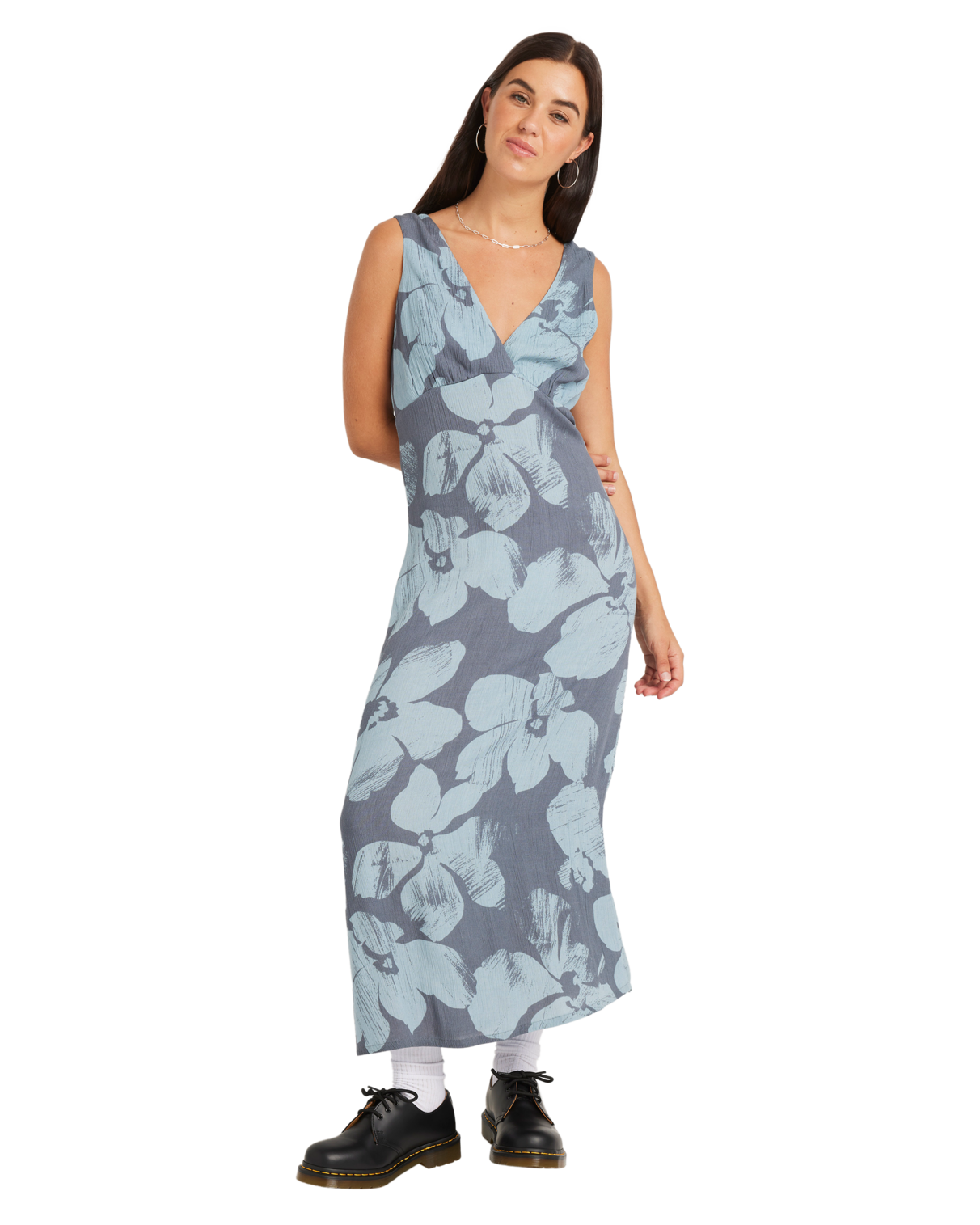 Volcom Grumpy Sunshine Dress in BLUE SAPPHIRE