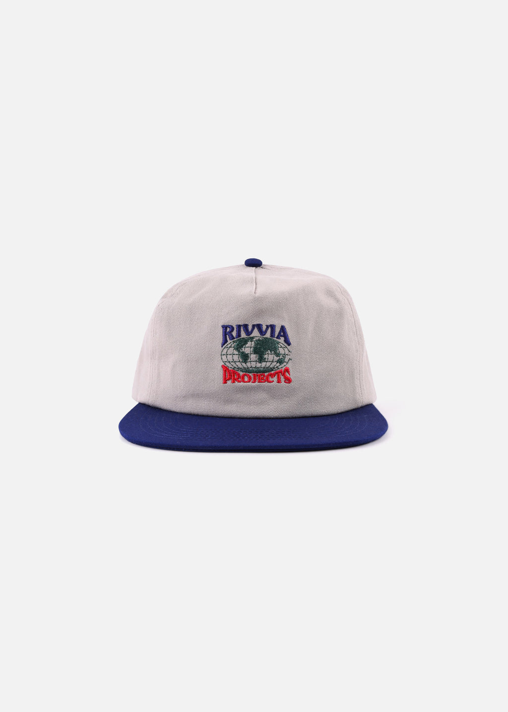 Rivvia Projects World Series Cap in BONE/BLUE