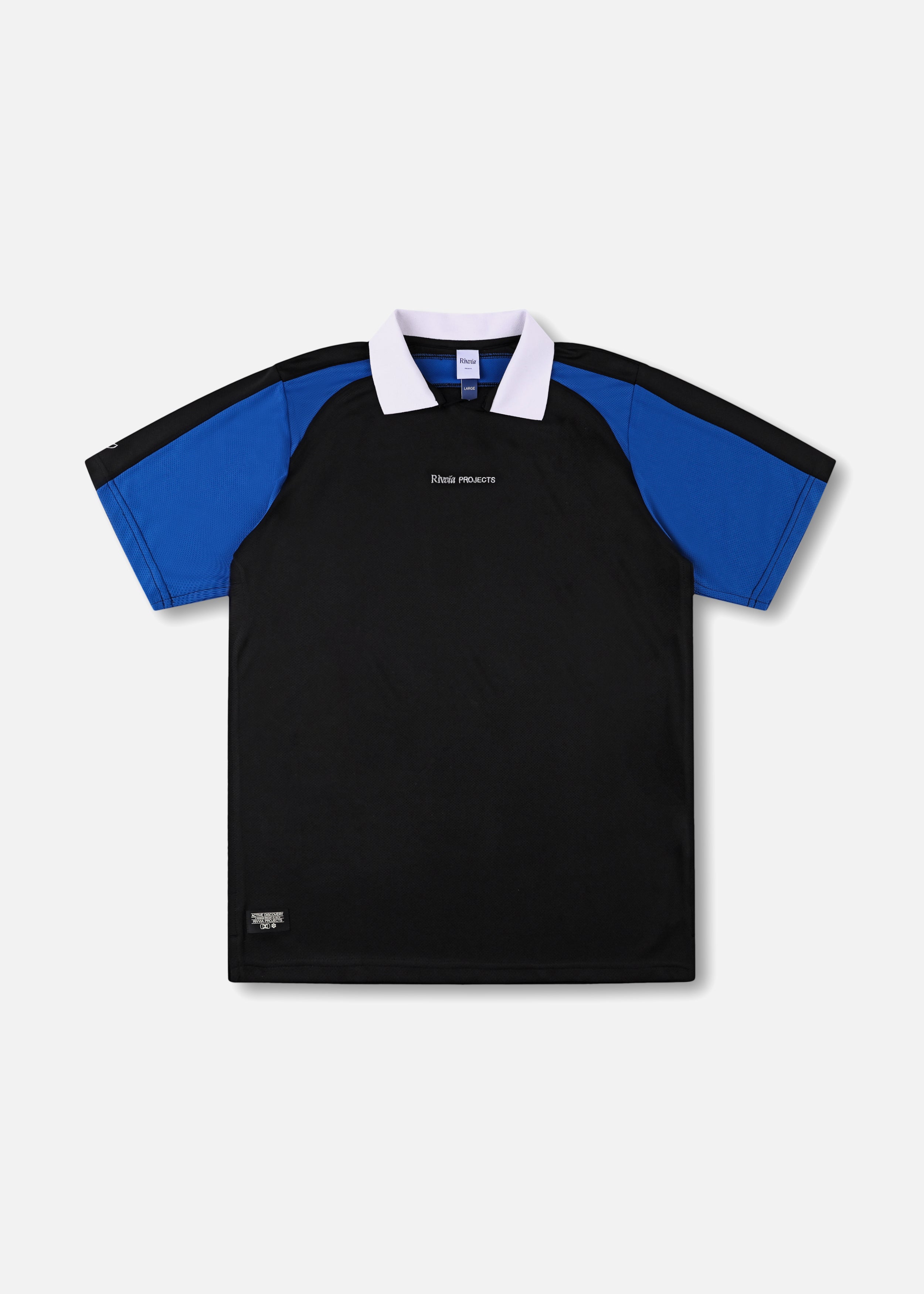 Rivvia Projects Passage Polo in BLACK/BLUE