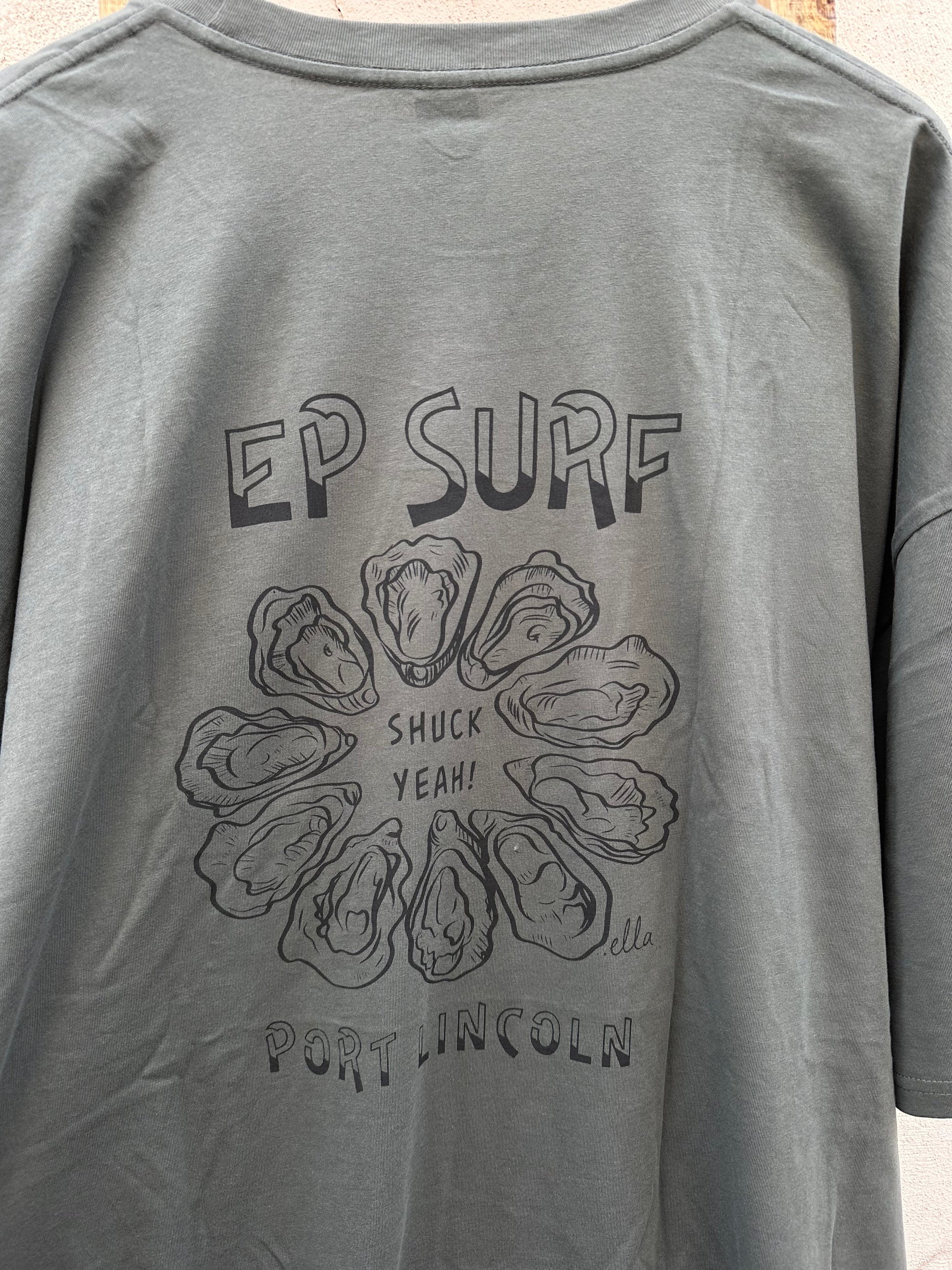 EP SURF Mens Shuck Yeah Tee Black/White