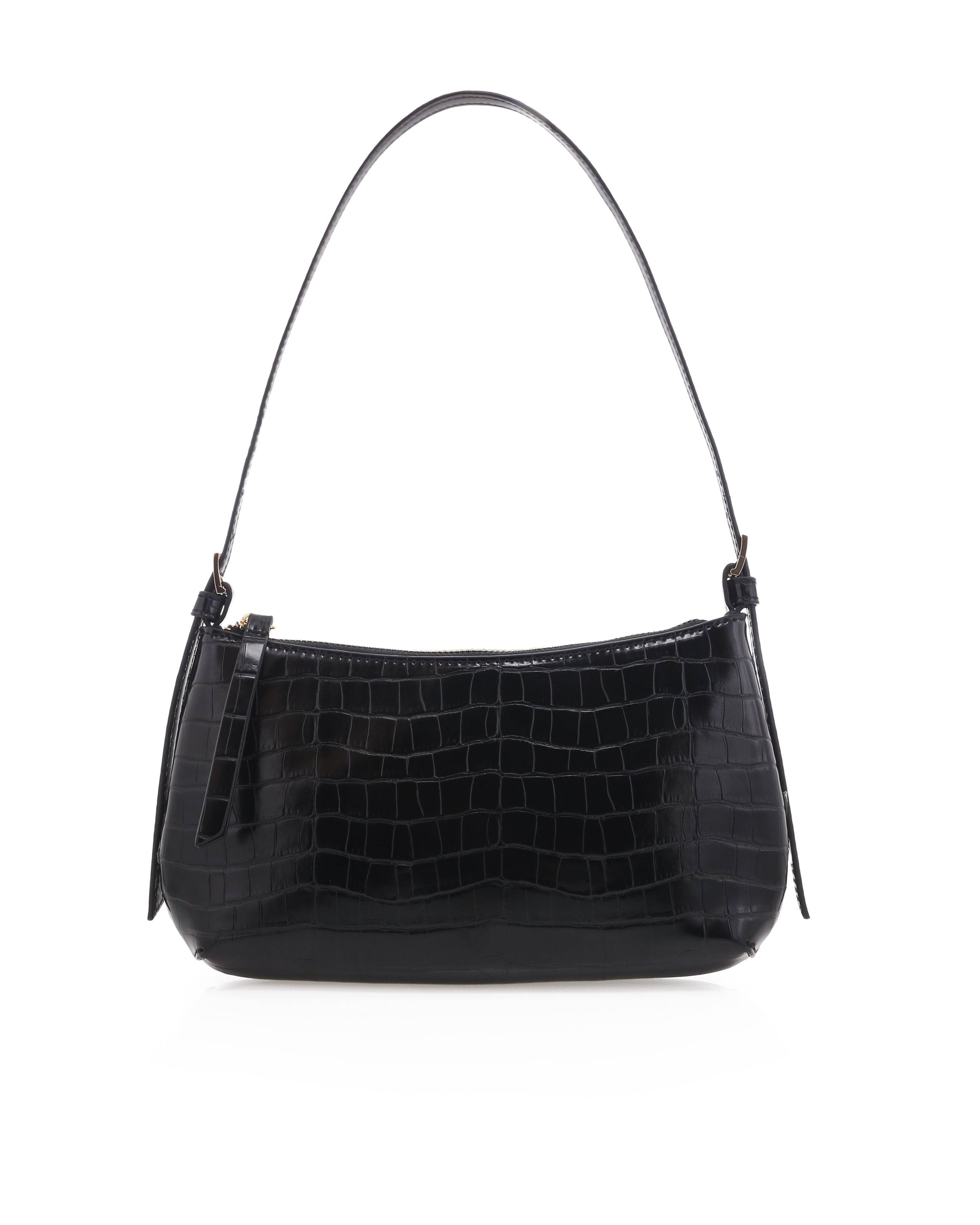 Billini Elizabeth Shoulder Bag in BLACK CROC