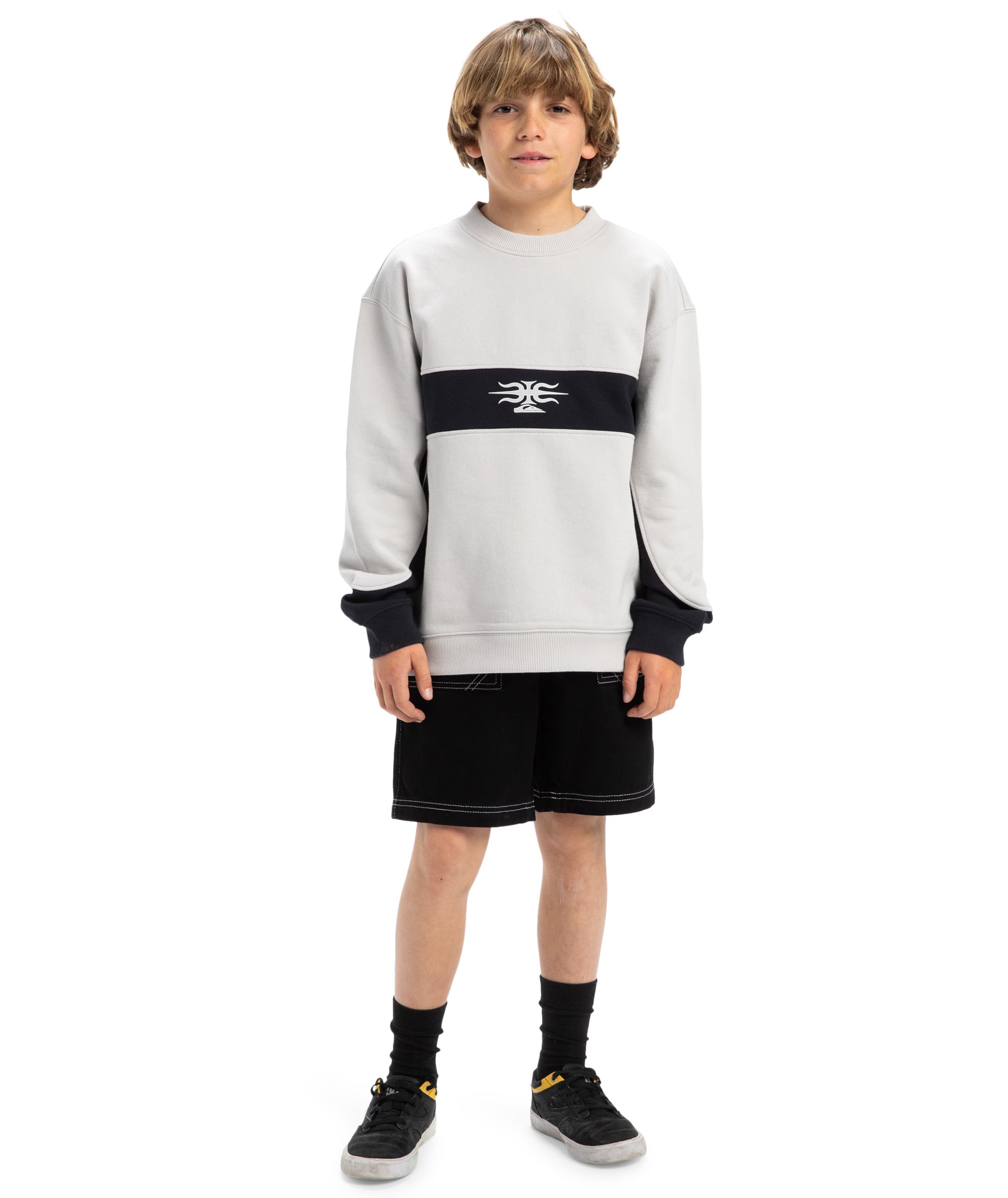 Quiksilver Mercury Devil Crew Youth in LUNAR ROCK