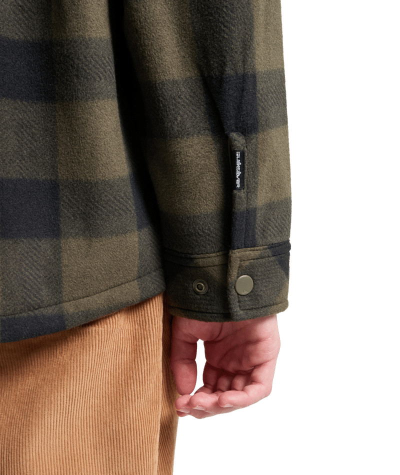 Quiksilver Bering Strait Check Shirt Yth in BERING STRAIT GRAPE LEAF
