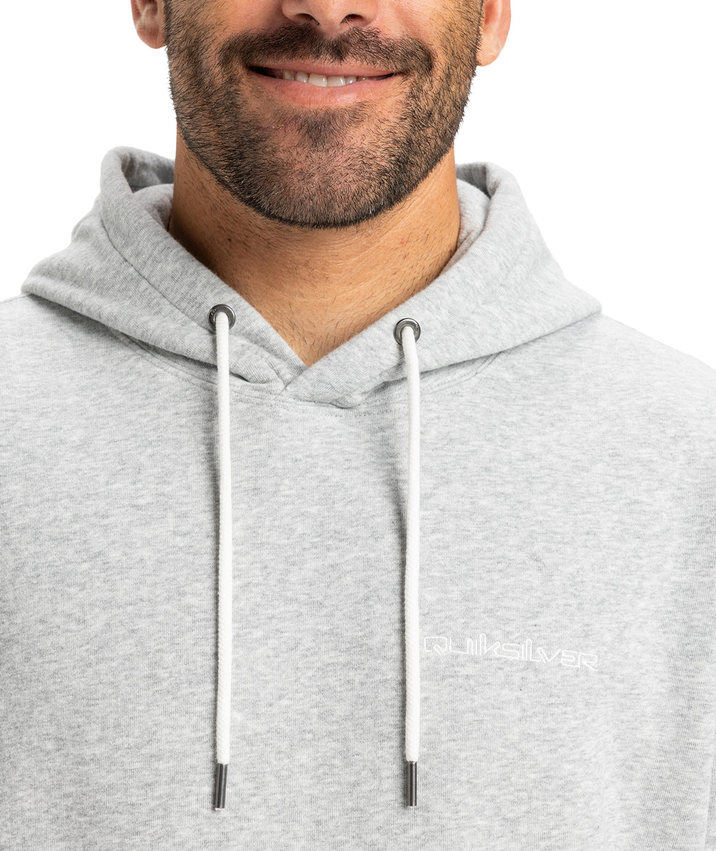 Quiksilver Salt Water Hoodie in LIGHT GREY HEATHER