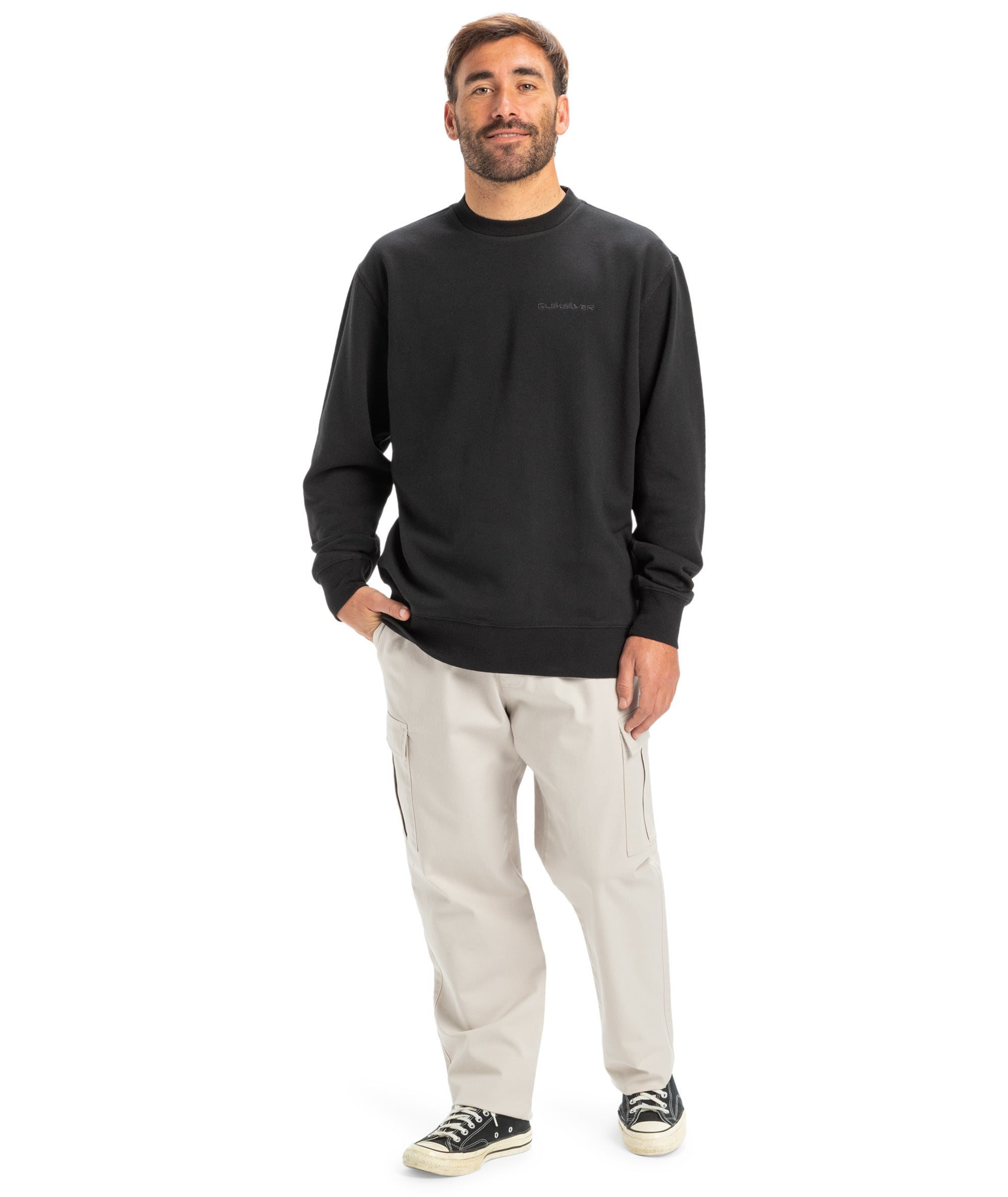 Quiksilver Salt Water Crew in BLACK