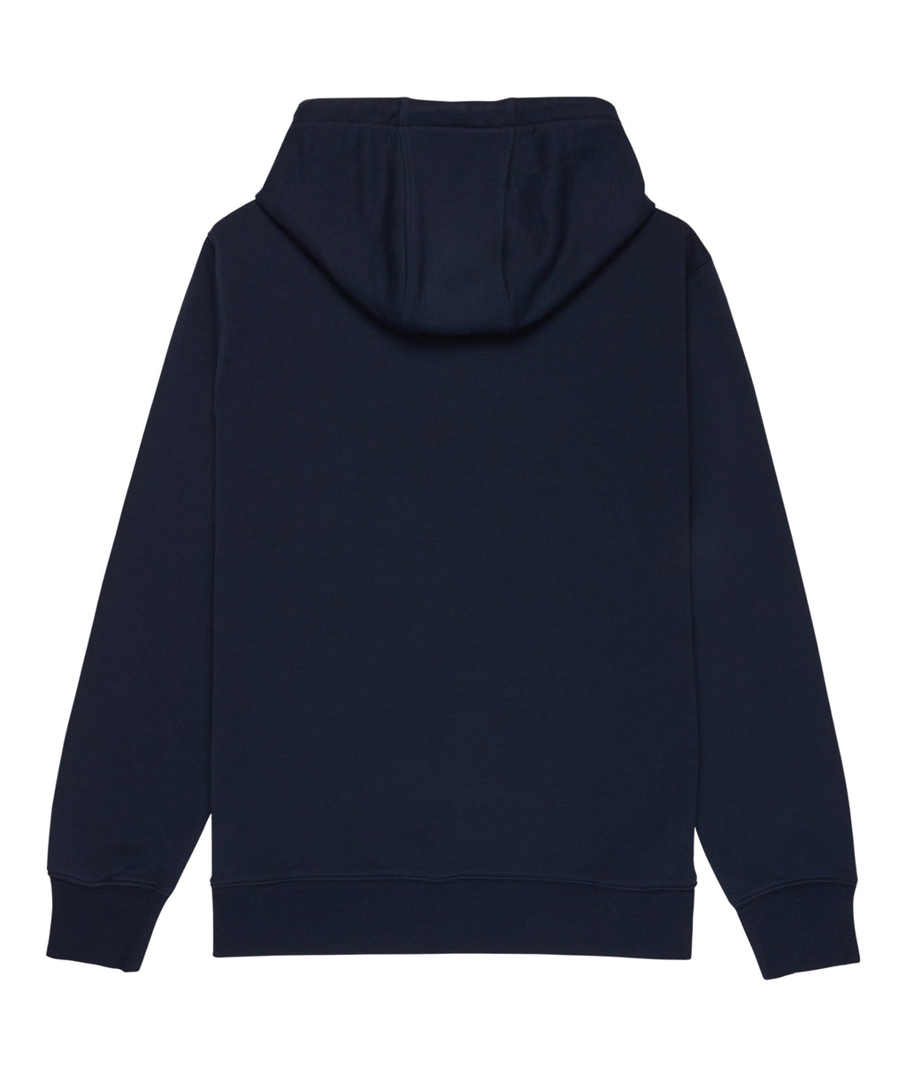 Quiksilver Comp Logo Hoodie in DARK NAVY