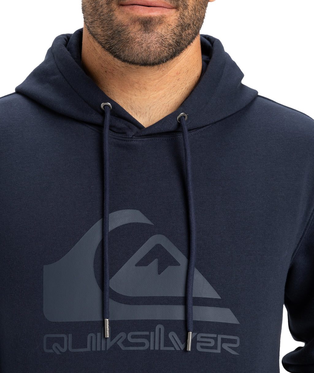 Quiksilver Comp Logo Hoodie in DARK NAVY