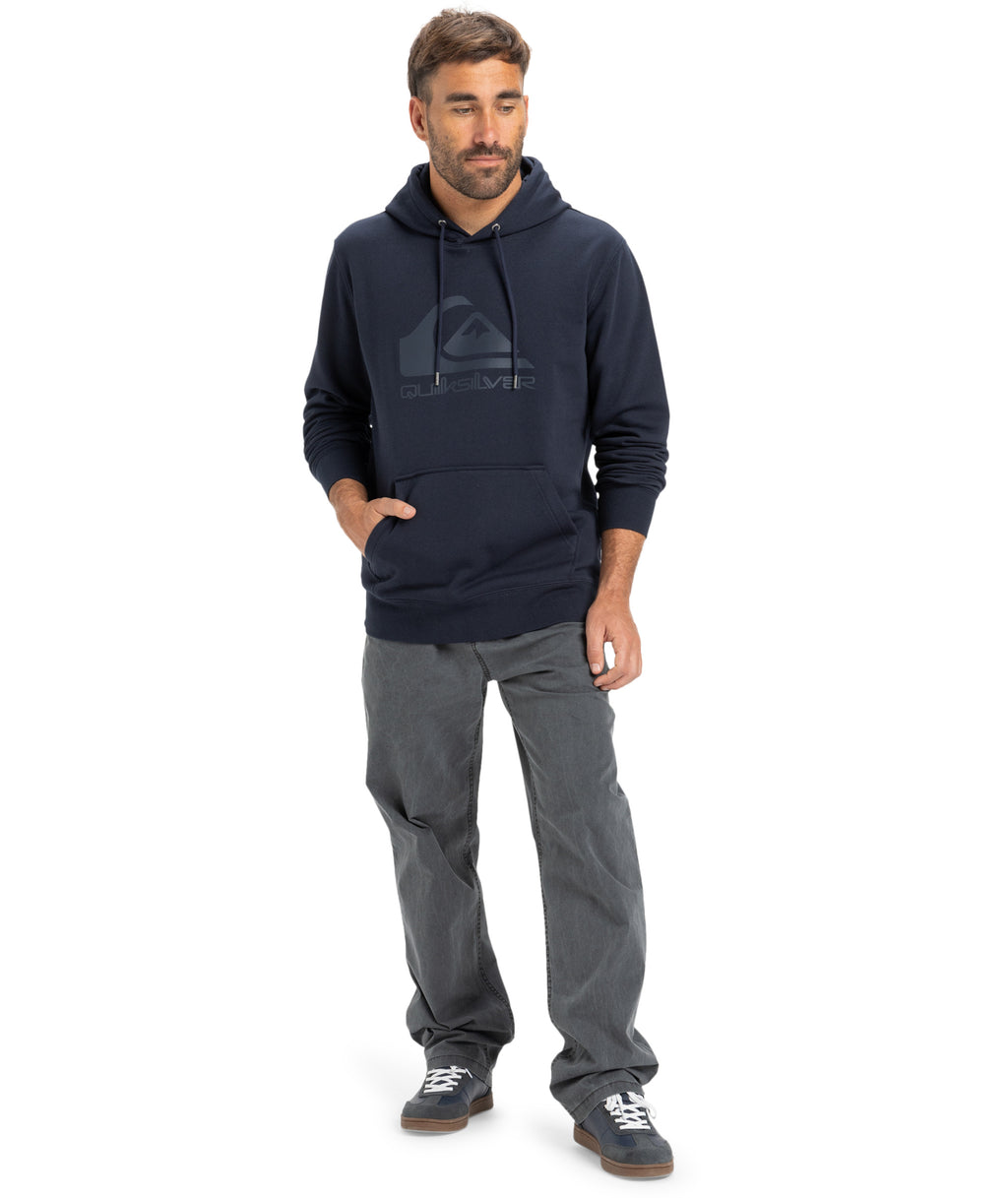 Quiksilver Comp Logo Hoodie in DARK NAVY