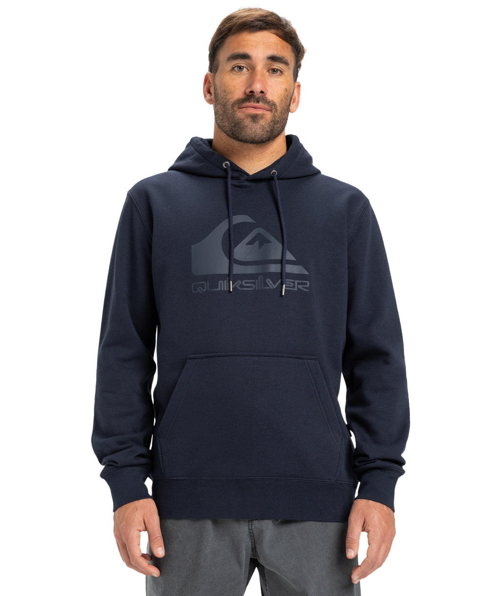 Quiksilver Comp Logo Hoodie in DARK NAVY