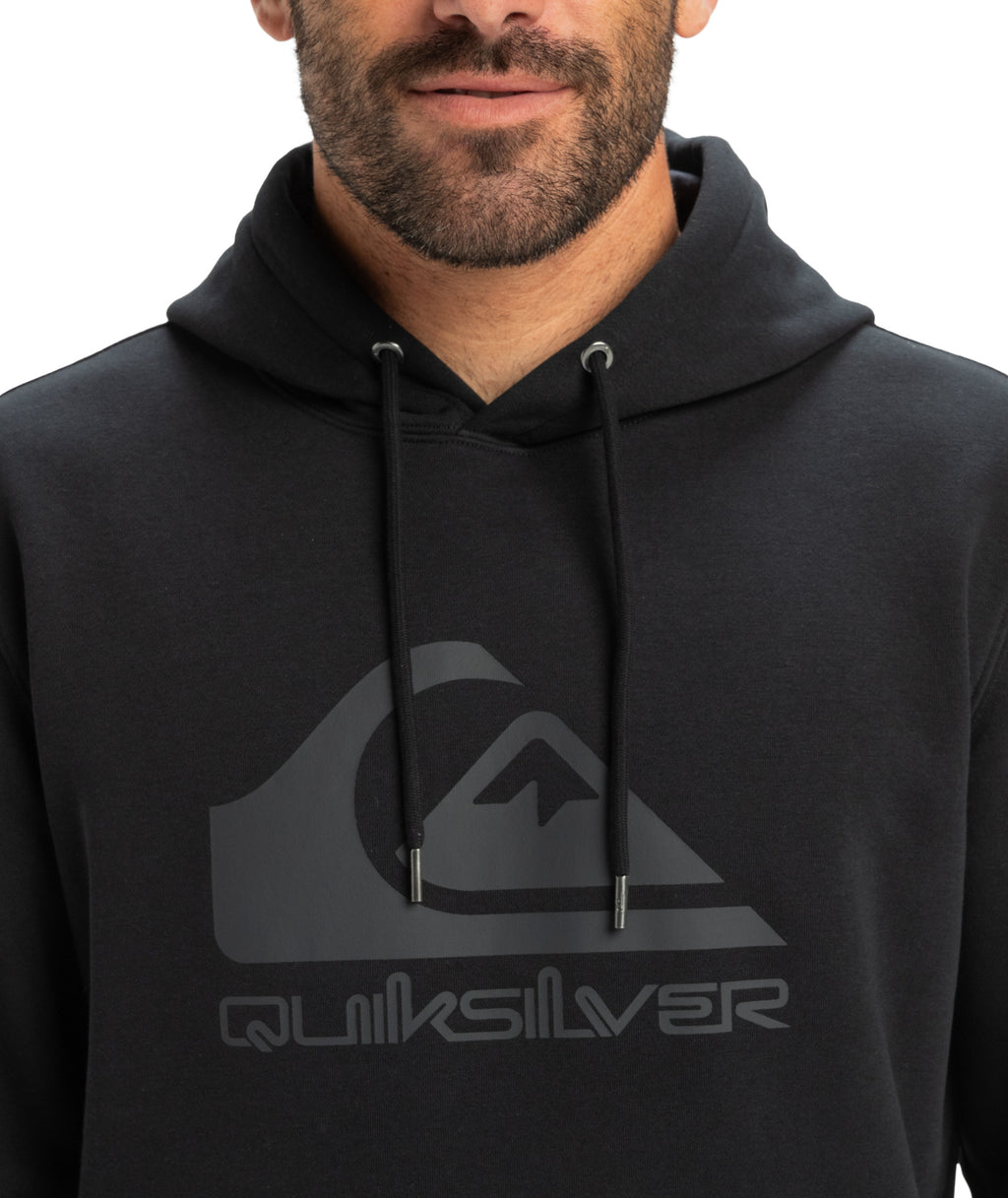 Quiksilver Comp Logo Hoodie in BLACK
