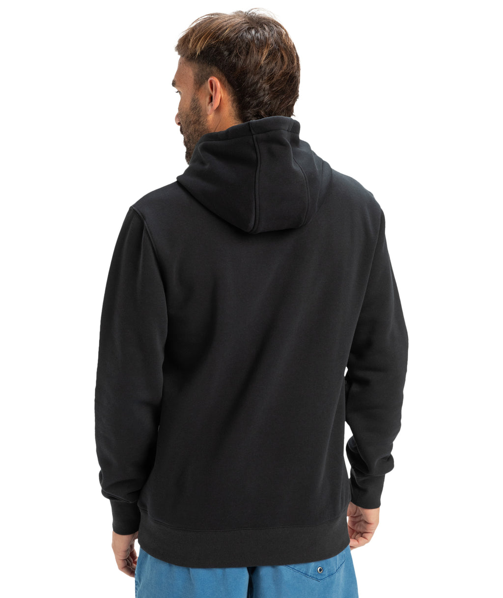 Quiksilver Comp Logo Hoodie in BLACK