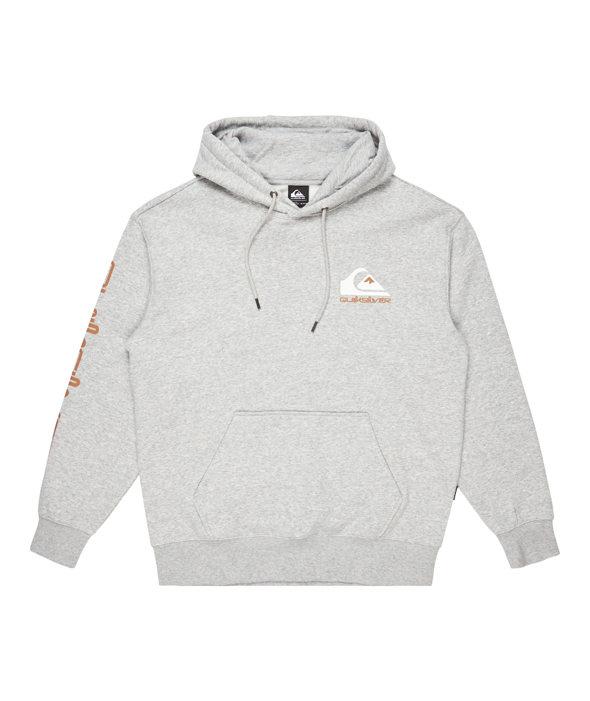 Quiksilver Omni Logo Hoodie in LIGHT GREY HEATHER