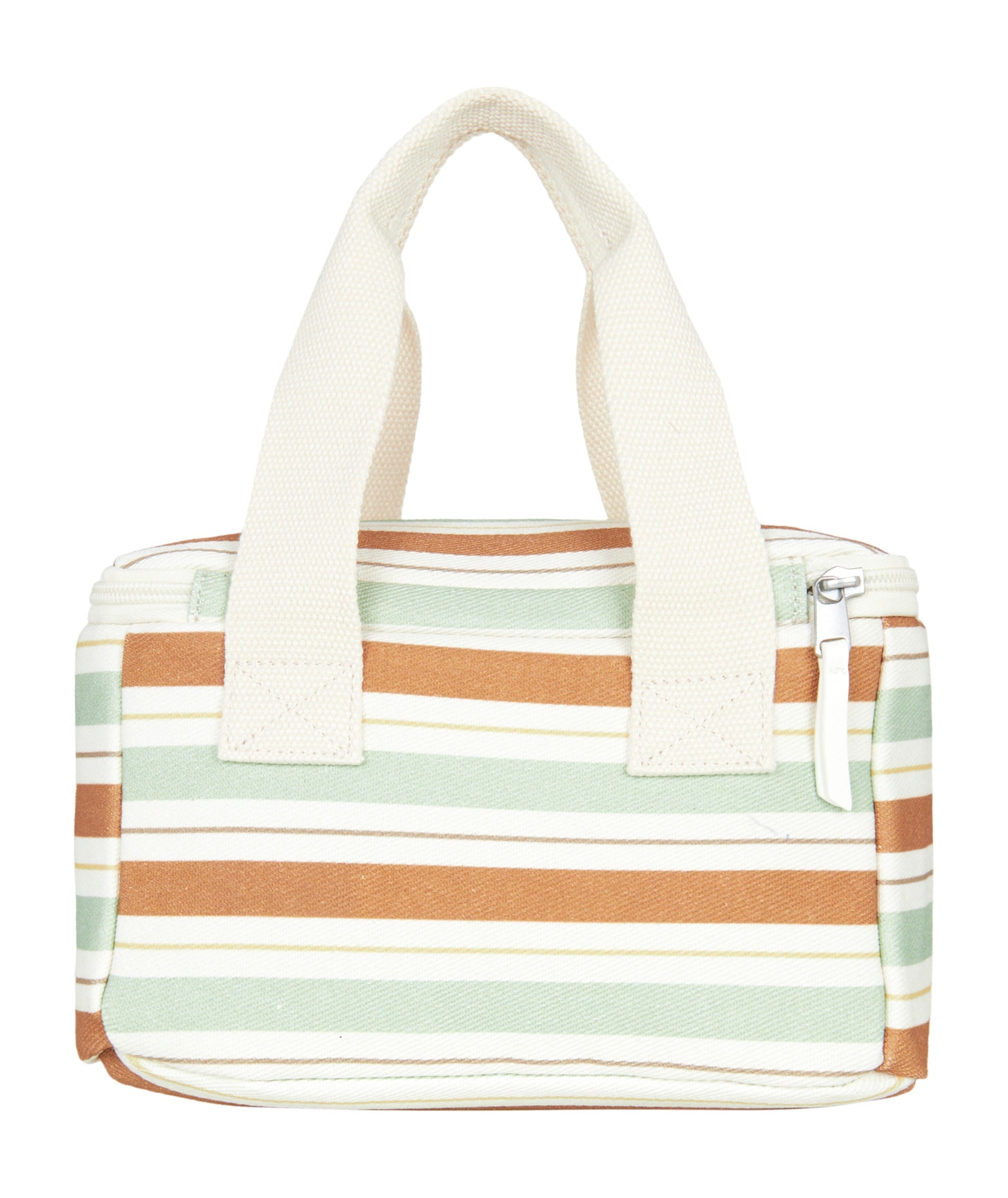 Roxy Stripy Beach Lunchbox in LAUREL GREEN CARVER STRIPE SWI