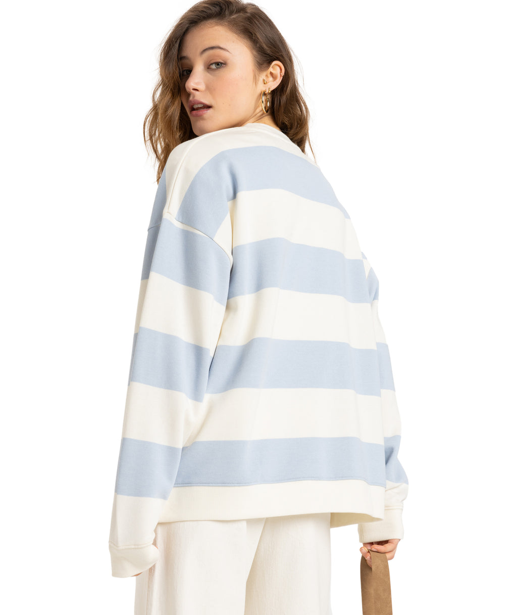 Roxy Strictly Stripes Oversized in SKYWAY STRICTLY STRIPE