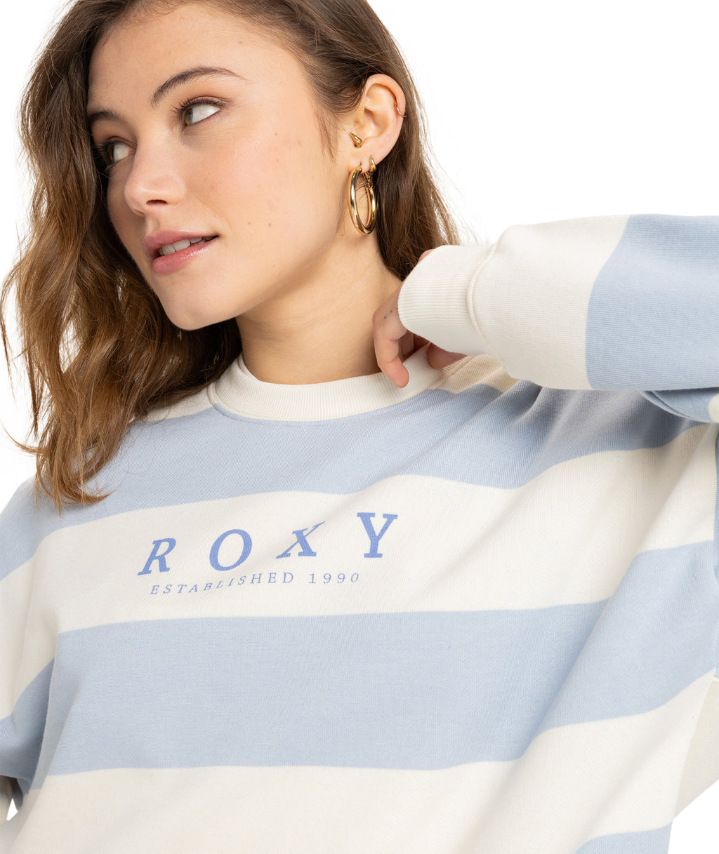 Roxy Strictly Stripes Oversized in SKYWAY STRICTLY STRIPE