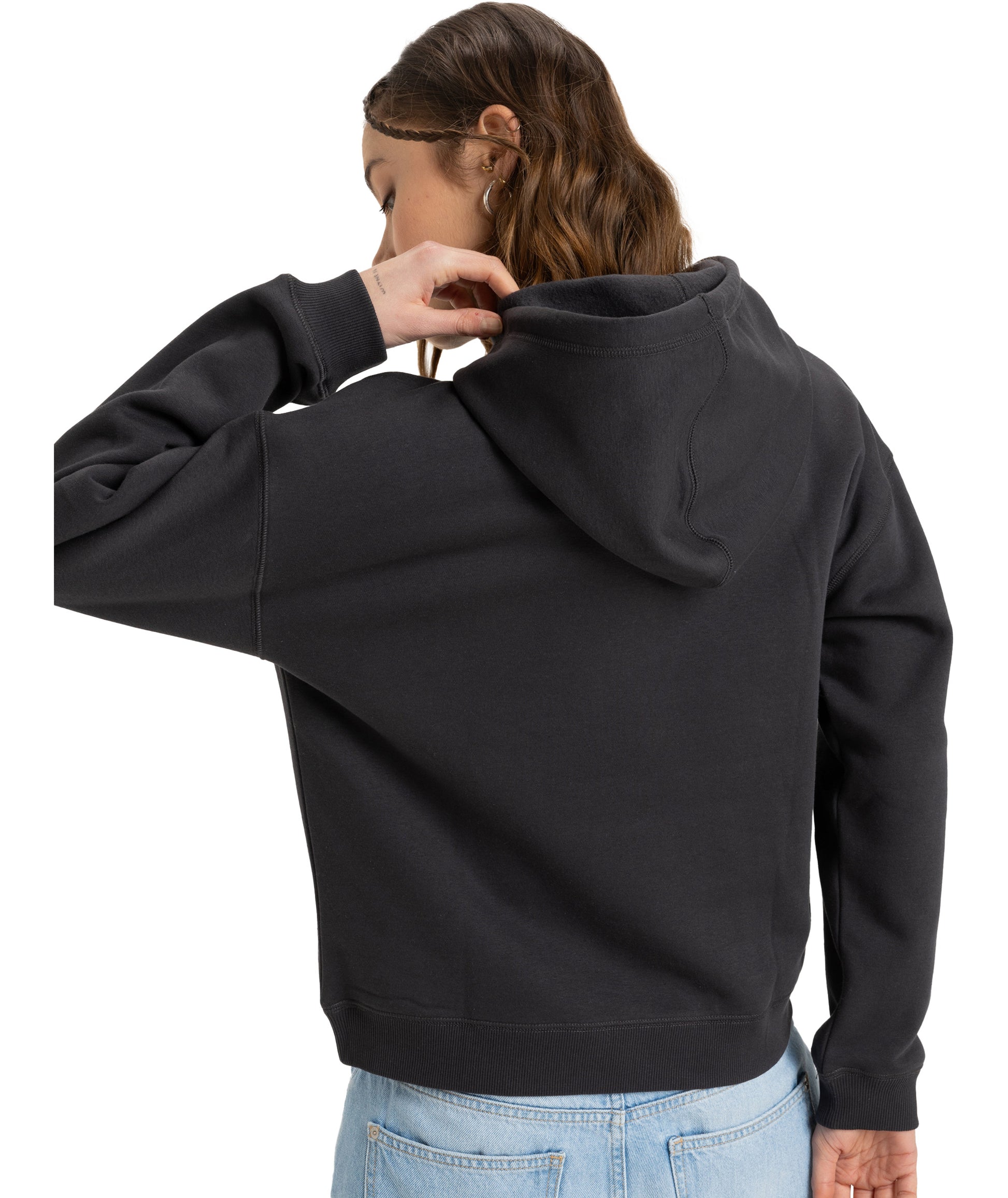 Roxy Perfect Place Hoodie Brushed in PHANTOM