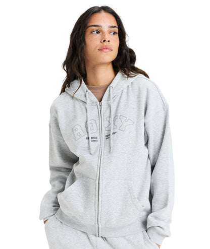 Roxy Perfect Place Zip Brushed in HERITAGE HEATHER