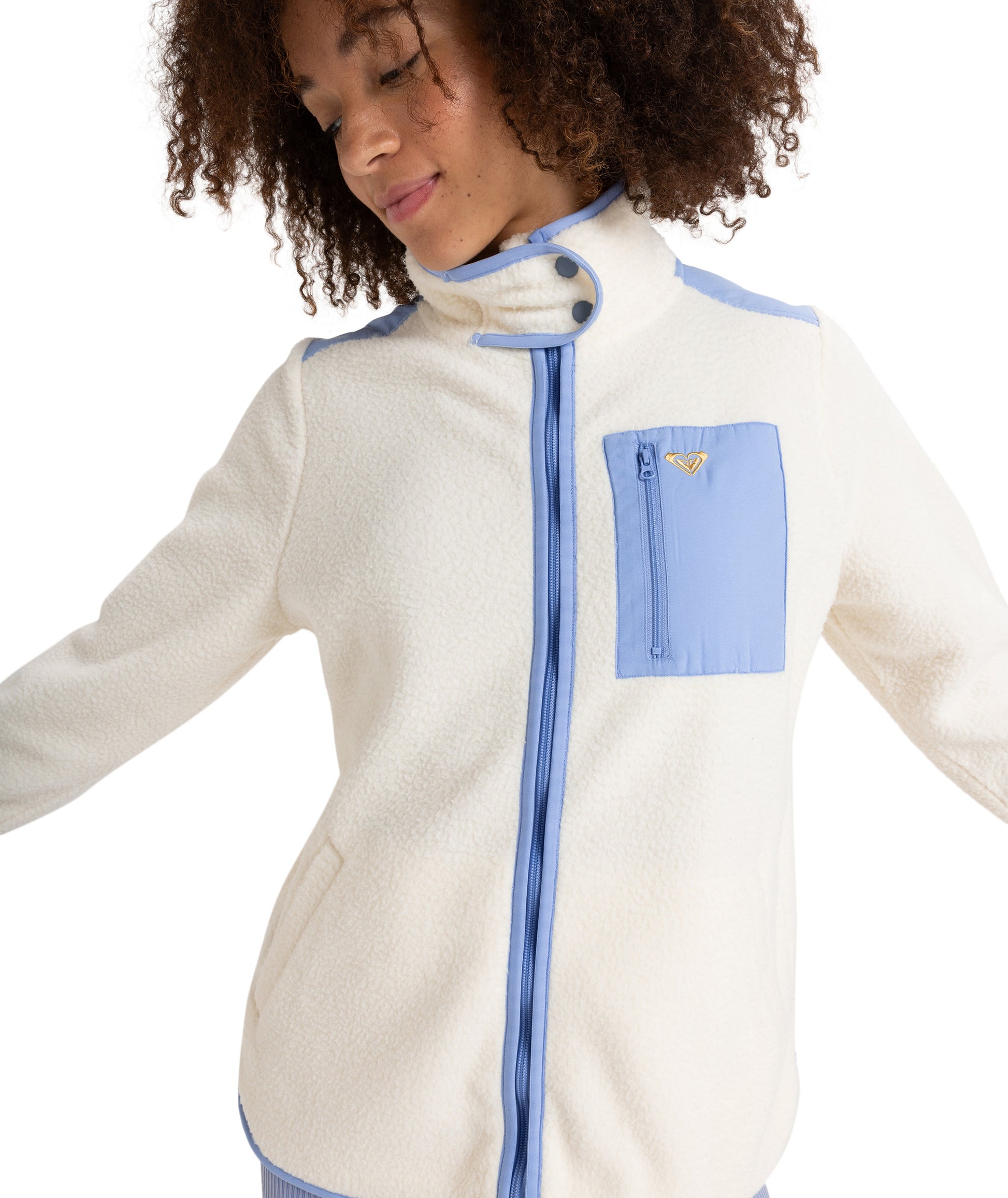 Roxy Waves Of Warmth Cosy Fleece in EGRET