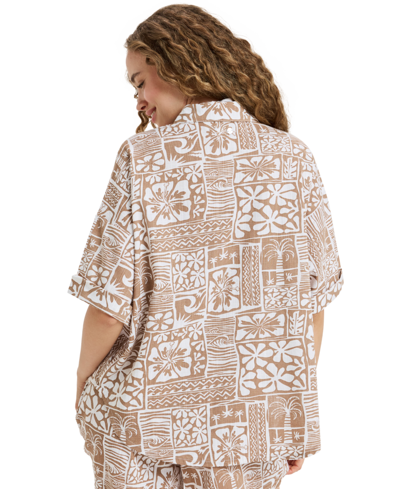 Roxy Beachy Nostalgia Slub in WOODSMOKE SURFENIRS