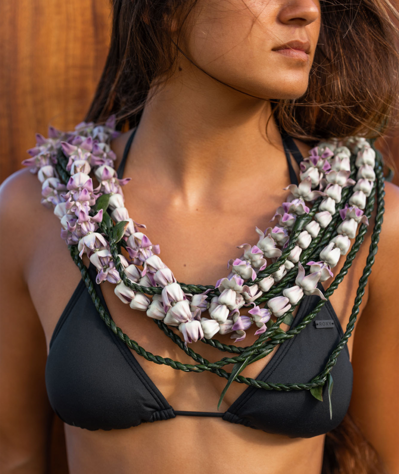 Roxy Sd Beach Classics Mod Tiki Tri in ANTHRACITE